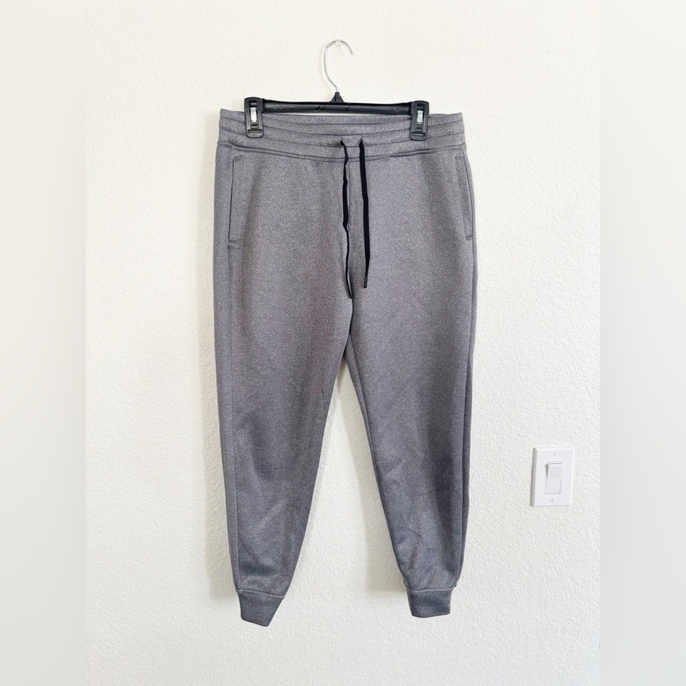 32 Degrees Heat Jogger Pants Medium Gray Heathered Tech Fleece Sweatpants